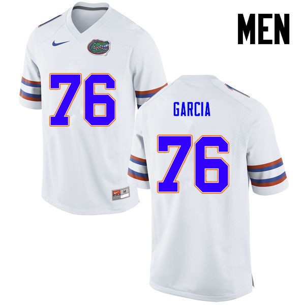 Florida Gators Men #76 Max Garcia College Football White